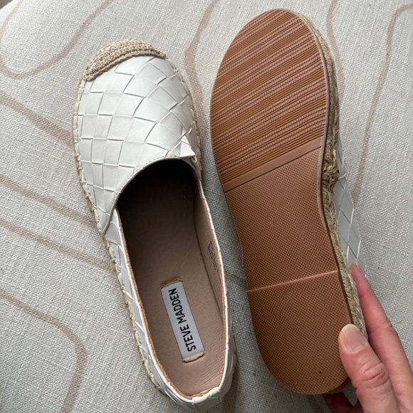 Steve Madden White Woven loafers flats - Picture 5 of 7